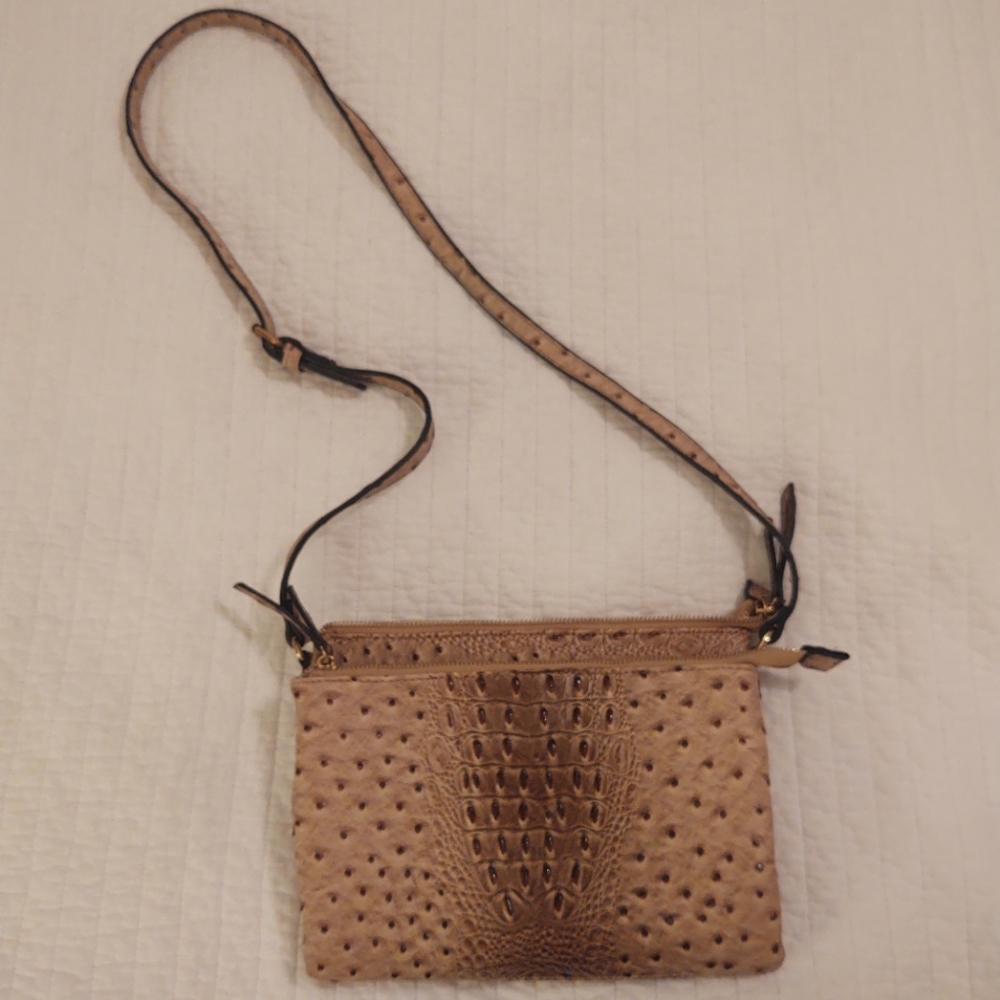 Alligator Print Faux Leather Crossbody Bag